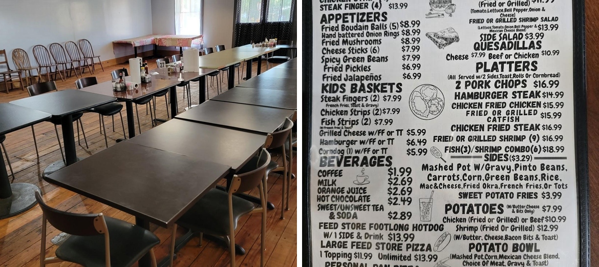 The Feed Store Cafe BREAKFAST Menu