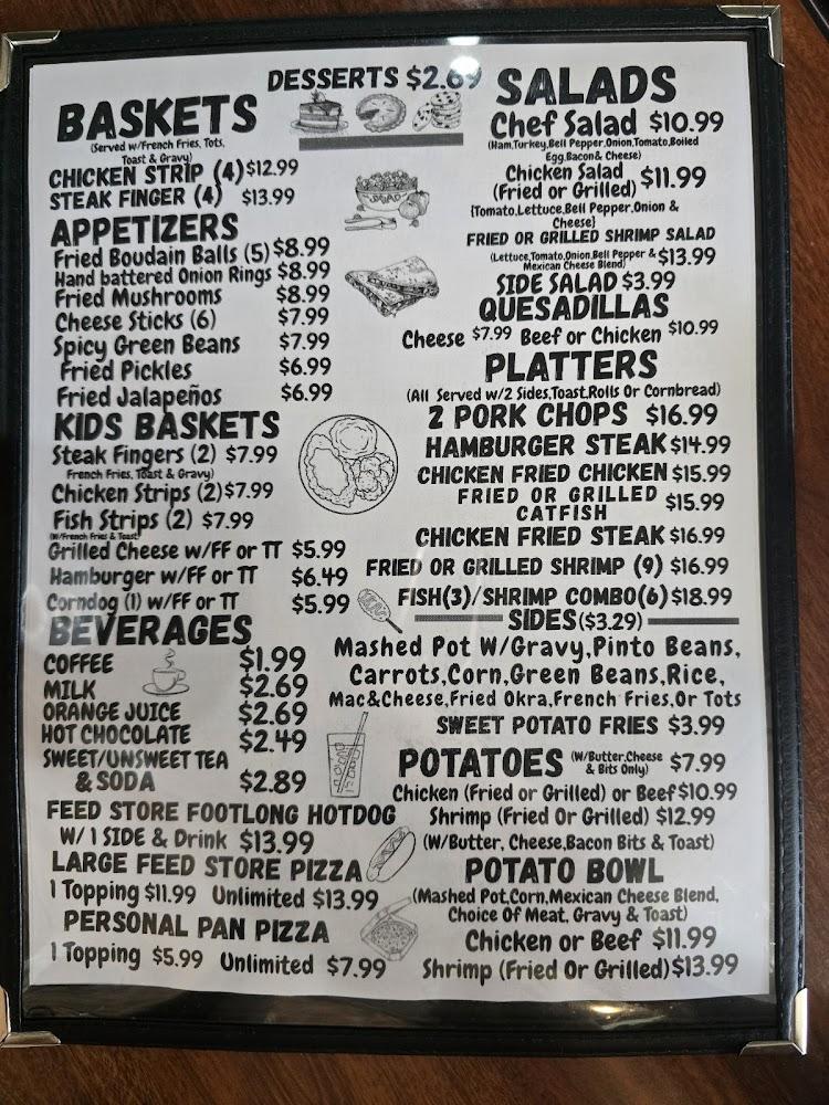 The Feed Store Cafe BREAKFAST Menu image 1